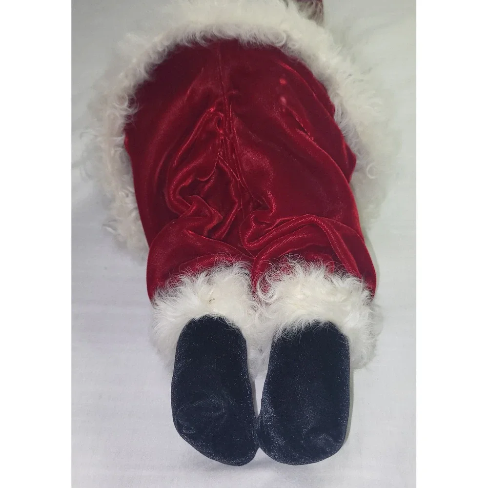 Santa Claus Figurine Jingle Bell Whimsical Shelf Sitter Weirdo Mouth Open REPAIR